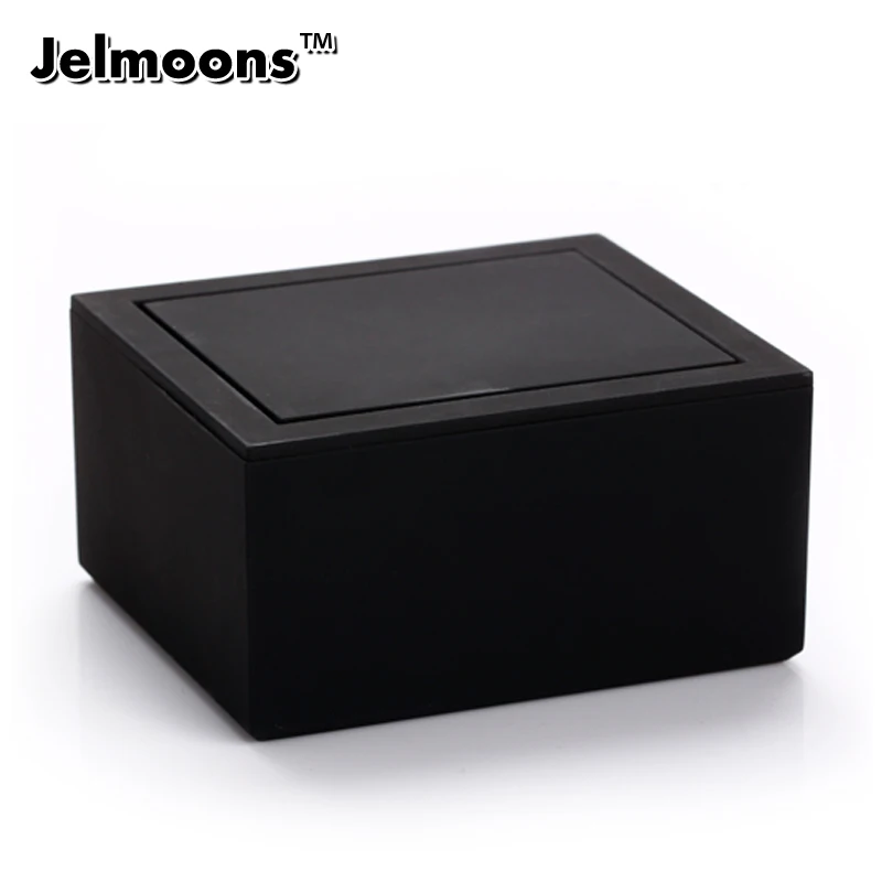 

Mens Gift Elegant Flip Rectangle Black Cufflinks Box,Cuflinks Display