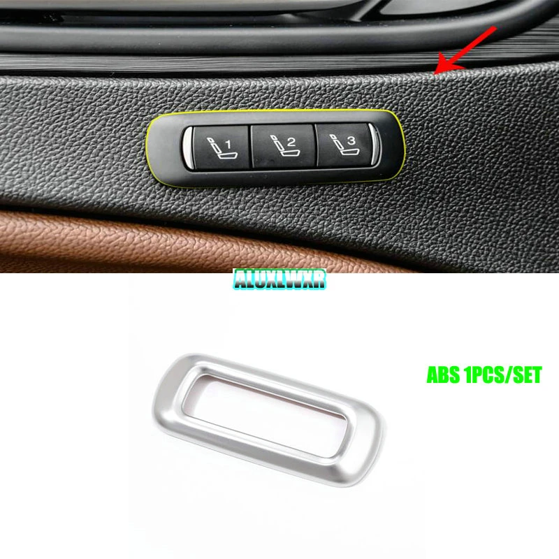 Trim Car Accessories Automobiles Car-styling for Alfa Romeo Stelvio 2017 2018 ABS Matte Chrome Interior Seat Memory Frame Cover