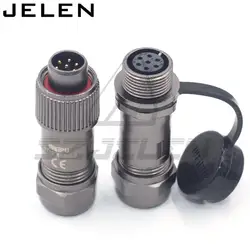 WEIPU ST12series 2 3 4 5 6 7 9pin metal waterproof connector plugs and sockets, IP68 waterproof male  female connectors