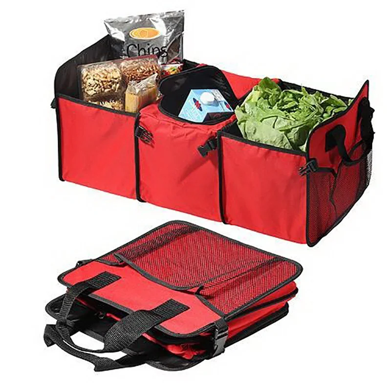 

Foldable Car Trunk Organizer Food Beverage Storage Bag Stowing Tidying Multi-function SUV Container Keep Warm Cold Insulated Box