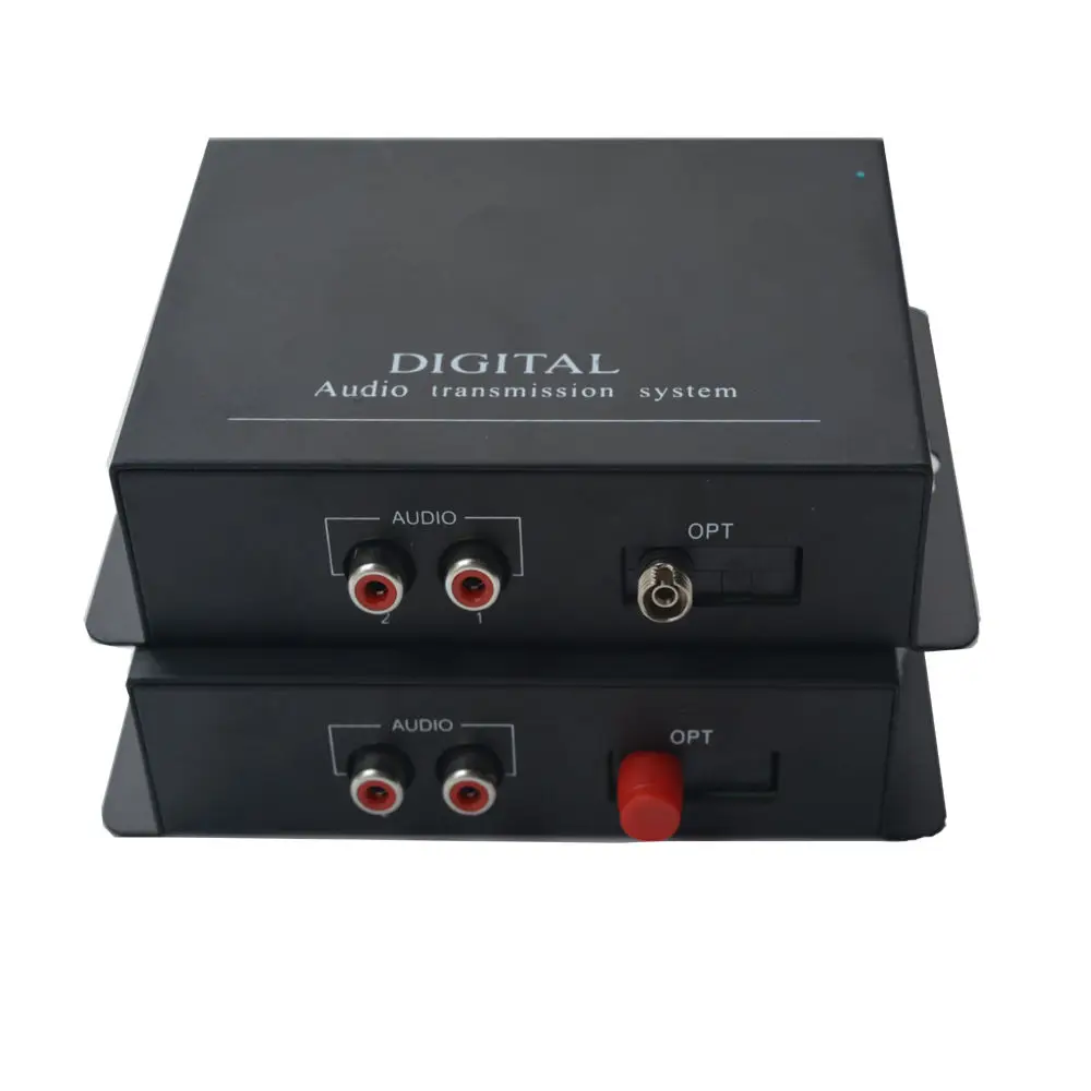 2 Channel Digital Audio Optical Media Converter Transmitter Receiver