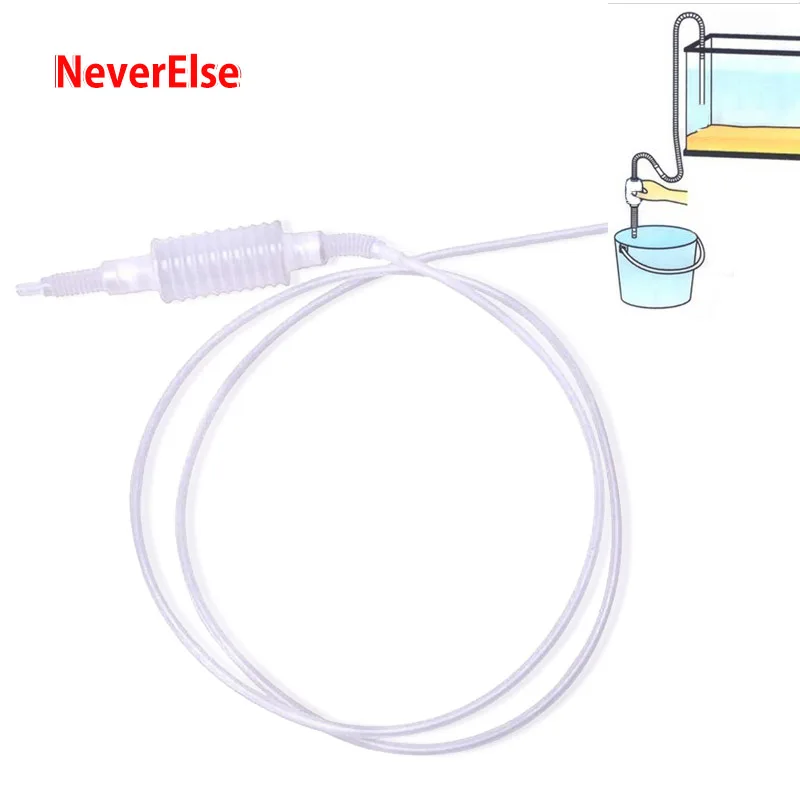 Cheap Handheld Aquarium Water Changer Pipe Cleaner with Filter Net,Fish Tank Cleaning Tool Accessories Siphon Pump Gravel Washer