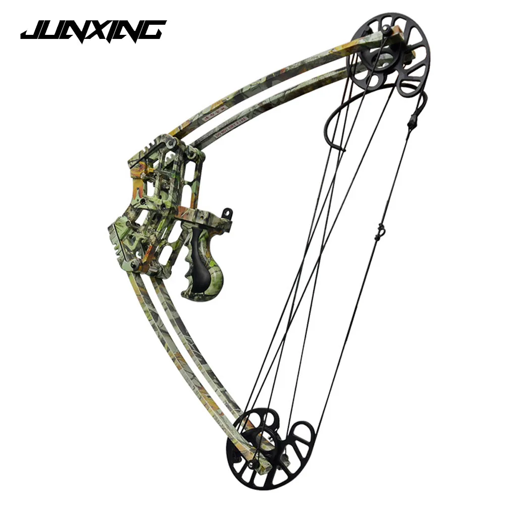 45 Lbs Compound Bow 270fps IBO Speed Triangle Bow for Left and Right Hand User Archery Hunting Shooting