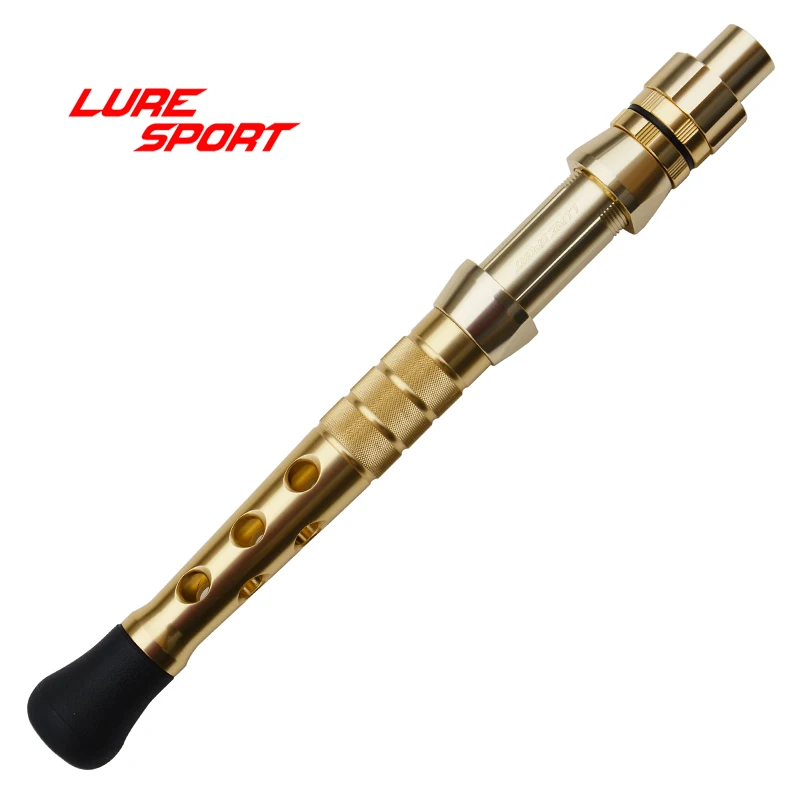 

LURESPORT 37cm Heavy Duty Aluminum Trolling FUJI Rubber Butt reel seat boat handle Rod Building Component DIY Accessory
