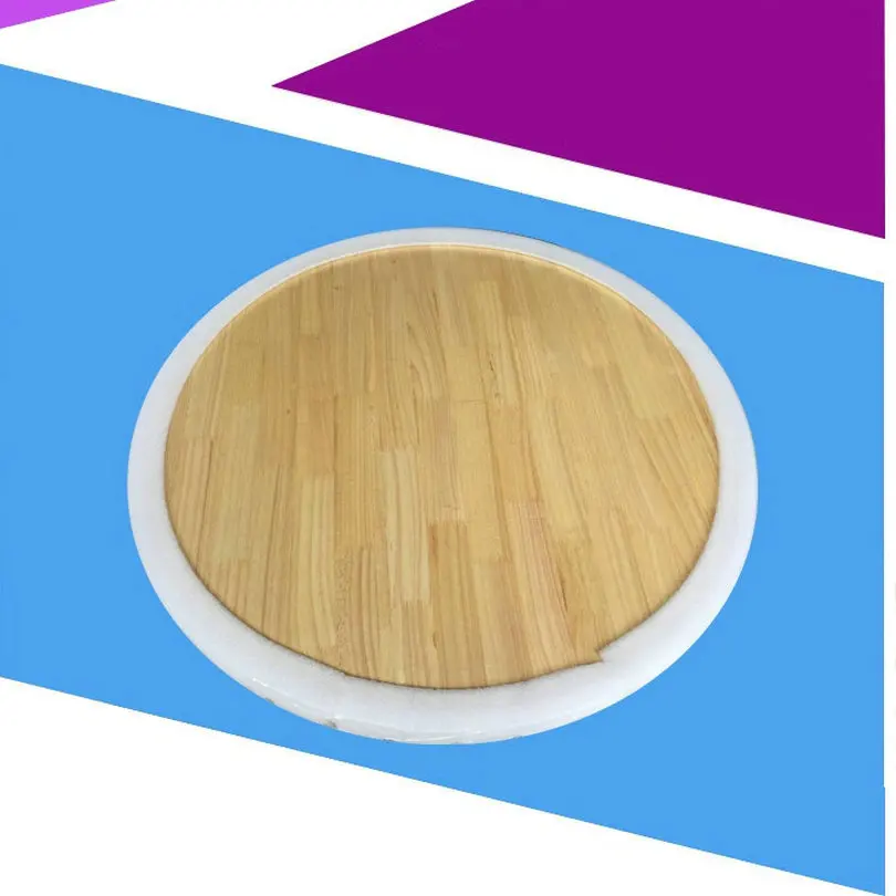 HQ WL2 80CM/32INCH Dia Solid Oak Wood Lazy Susan Turntable Dining Table Swivel Plate