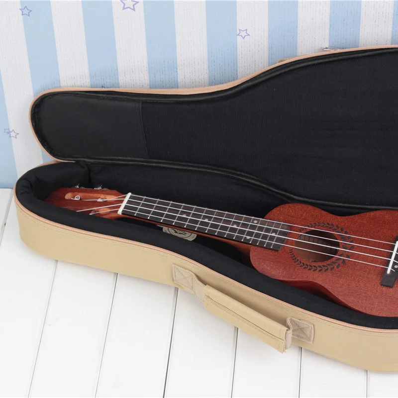 Thicken Soprano Concert Tenor Ukulele Bag Case Backpack Handbag 15MM 21 23 26 Inch Ukelele Mini Guitar Accessories Parts Gig