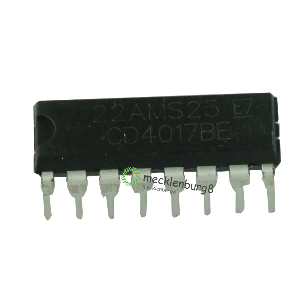 Original 50pcs / lot CD4017BE DIP-16 CD4017 counter divider decimal IC chip