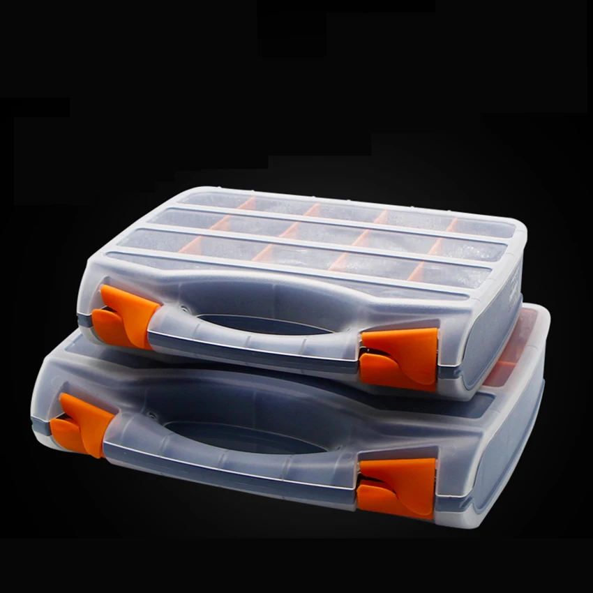 25/30 grids Portable parts box metal screw storage box hardware parts screwdriver repair vehicle hand tool