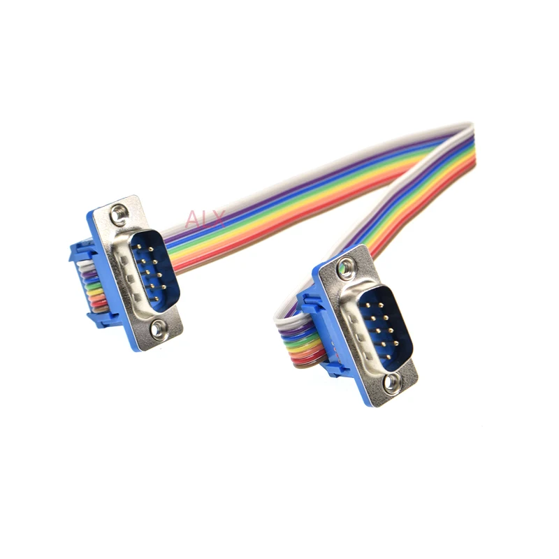 1PCS 20CM 50CM 1M DB9 MALE to MALE CABLE D-Sub serial port connector adapter rs232 com Extension Cable