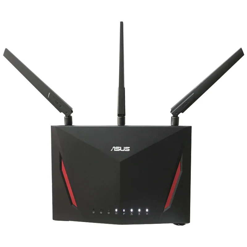 Imagem -04 - Roteador Asus-wi-fi com Banda Dupla Rt-ac86u Ac2900 Top 802.11ac Mu-mimo 24 Ghz Ghz 1600mbps Portas Gigabit