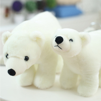 20/25/35/45cm Super Lovely Polar Bear Family Stuffed Plush Placating Toy Pure White Bear Soft Fabric Doll Gift for Children