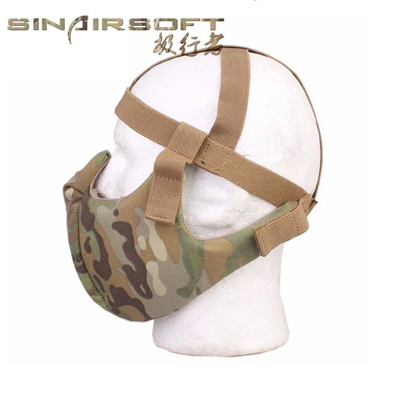 SINAIRSOFT Tactical Half Face Protective Mask Goggle for Fit Ops-core Fast Helmet Airsoft Paintball Hunting Accessories