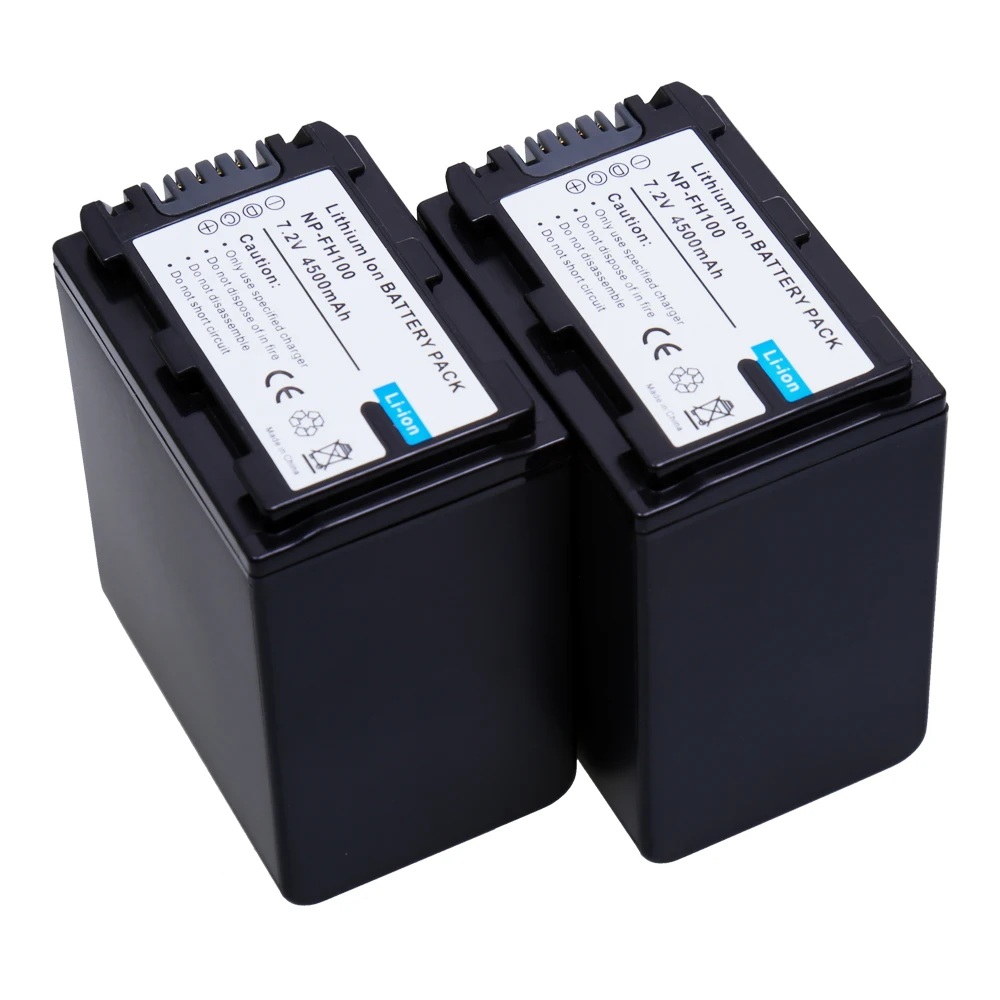 

2pcs/lot FH100 NP-FH100 4200mAh Camera Battery for Sony HDR-UX5E HDR-HC7E HDR-HC5E DCR-SR300E DCR-SR42E DCR-SR62E PM099