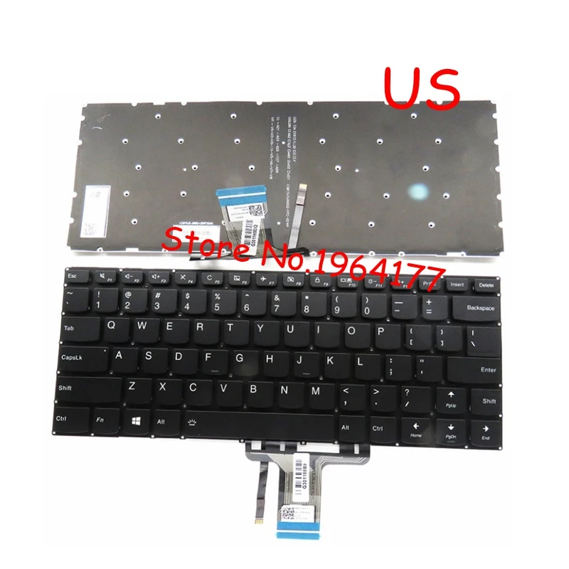 Teclado US/RU/SP para Lenovo yoga 510-14AST/IKB/ISK 710-14IKB/ISK/15IKB/ISK FLEX 4-1435 4-1470 FLEX 4-1480 V310S-14IKB 710S-14