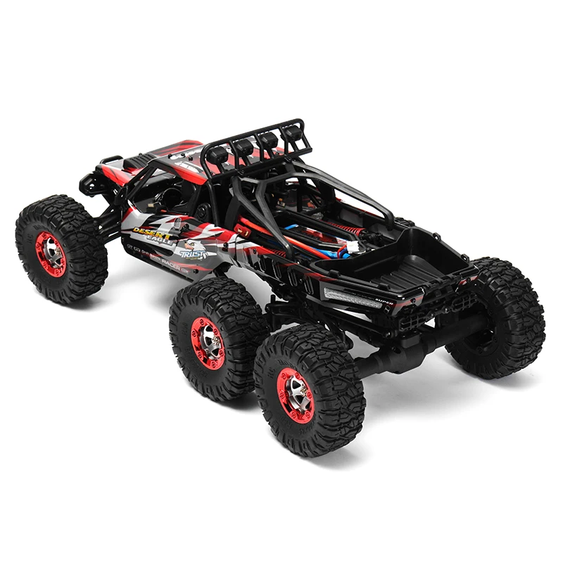 Feiyue FY06 FY-06 1:12 RC Car 2.4GHz 6WD 60KM/HRC Off-road Desert Truck RTR LED Lights Metal Shock Absorber VS FY03 144001