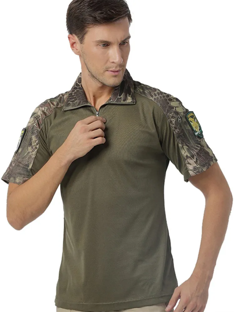 Summer Quick Dry T-shirt Coolmax Breathable Fabric T Shirts Men Men\'s Brand Tactical Army SAWT Quick Dry T-Shirts High Quality