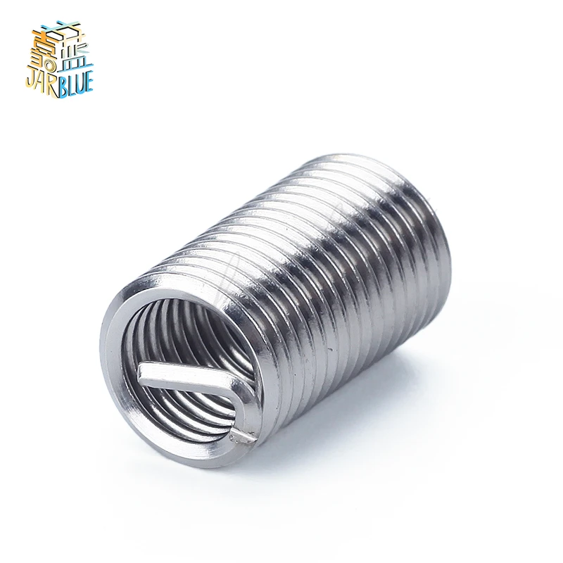 10pcs M8*1.25*1D-3D/M10*1.5*1D-3D Wire Thread Insert , M6 Screw Bushing , 304 stainless steel Wire Screw Sleeve Thread Repair