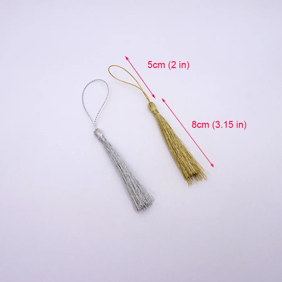 Party Ornament 13cm Length Silk Tassel For DIY Craft Jewelry Making Souvenir Wedding Crafts Guest Gifts Bookmarks Decoration