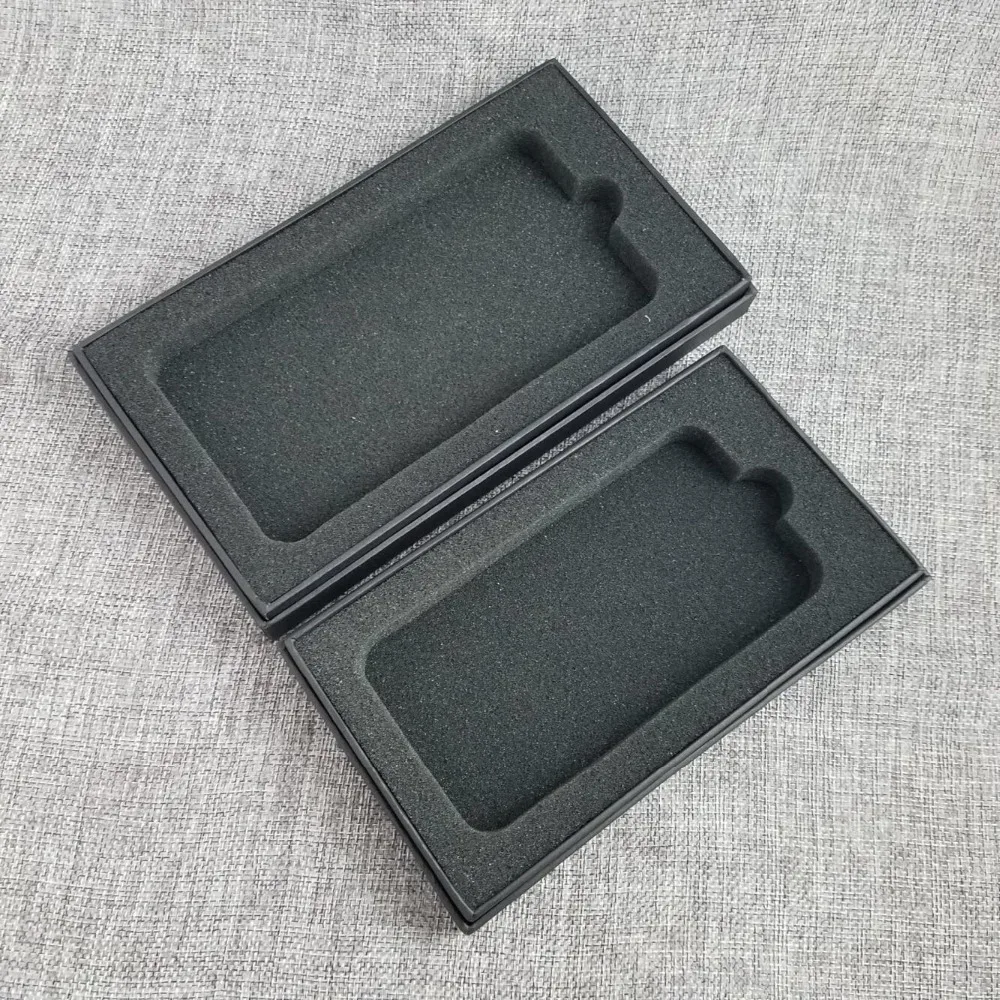 10Pcs Kraft Paper Packaging Box Mobile Phone Case Box Black/Brown Phone Storage Box With Sponge Gift Packing Box