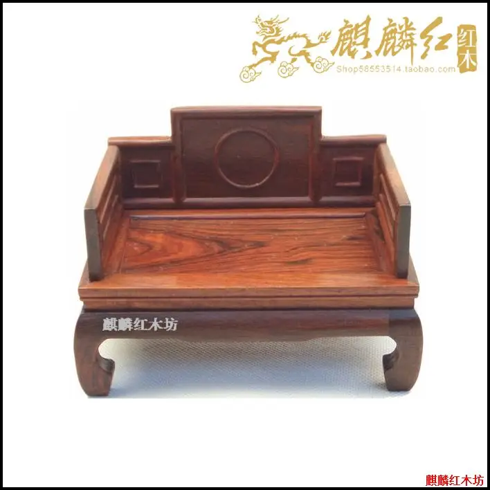 Kylin rosewood crafts furniture of Ming and Qing Dynasties micro miniature model Andy seat seat name card arhat bed special offe