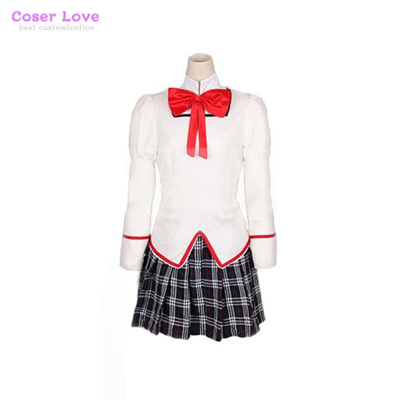 

Puella Magi Madoka Magica Kaname School Uniform Cosplay Costume Halloween Christmas Costume