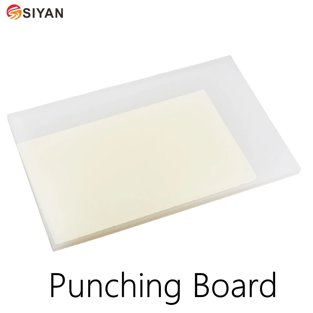 PVC Punching Board Cutting Board Rubber Mallet Mat White Thick Plastic Sheet Rubber Pad For Cutting Punching Stamp 2 Size Choose