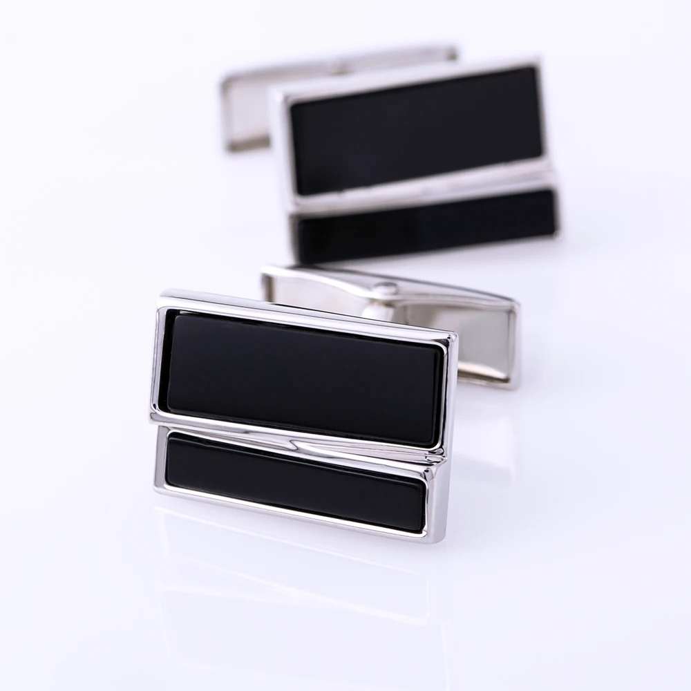 KFLK Shirt Fashion Cufflinks for Mens Brand Black Cuff links Bouton Male High Quality Luxury Wedding Groom Guests