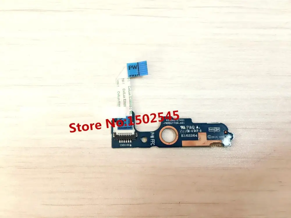 Placa de interruptor para laptop, para hp elitebook 840 g3 845 g3 740 g3 745 g3, placa de alimentação 6050a 2727401