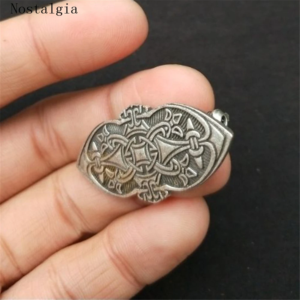 Nostalgia 1pcs Legendry Nordic Vikings Amulet fibula Brooches Viking broochs amulet talisman jewelry brooch