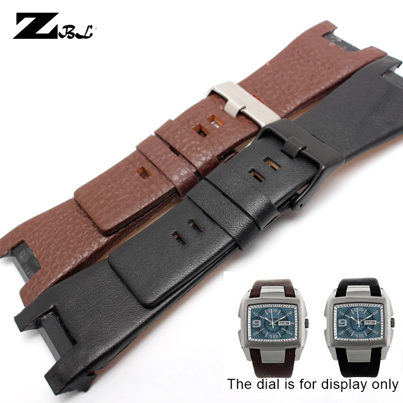 Genuine leather bracelet band 32*18mm watchstrap for diesel watch strap for DZ1216 DZ4246 DZ4247 DZ287 watch band