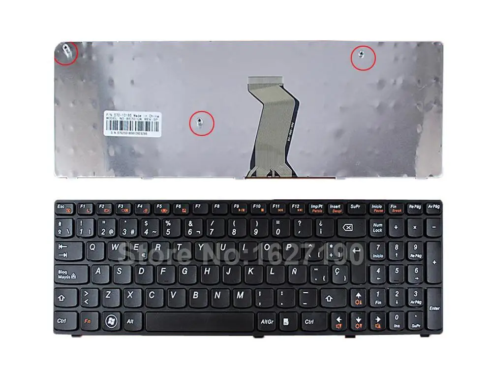 

Spanish Laptop Keyboard for HP DV7-6000 GLOSSY FRAME BLACK OEM SP Notebook Keyboards