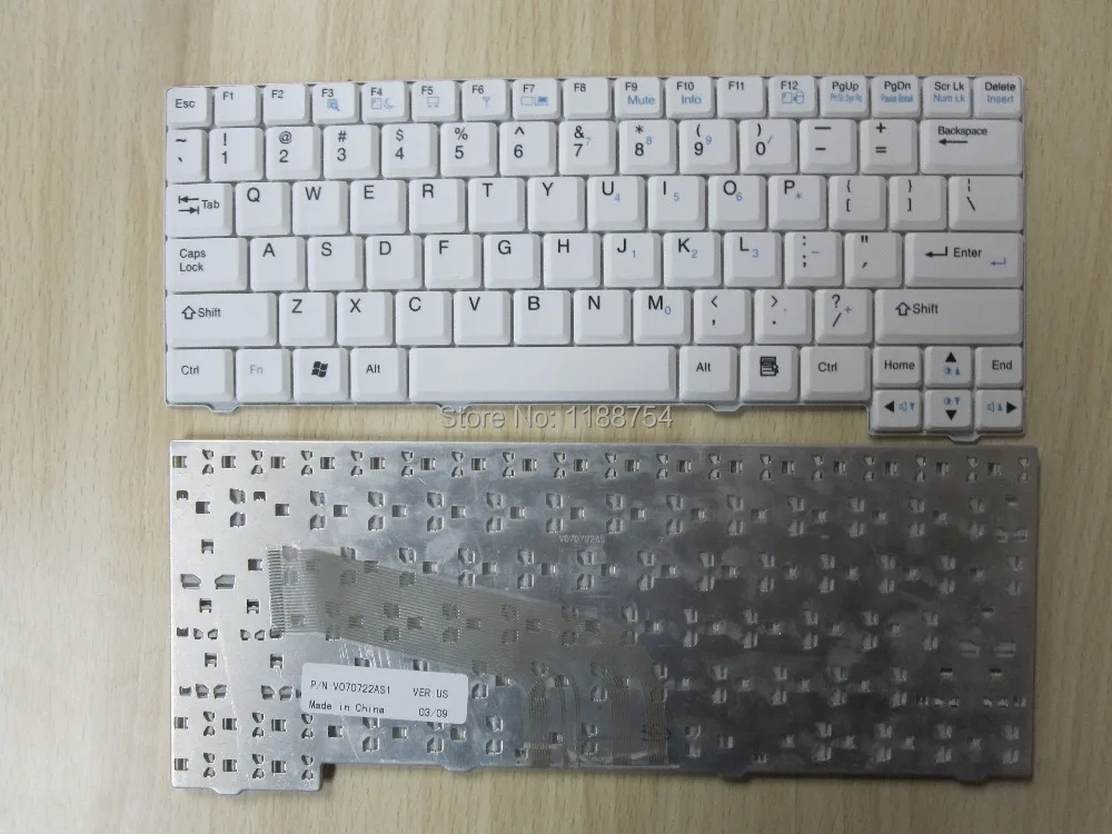 

NEW US white Laptop Keyboard for LG X110 X120 P/N: V070722AS1