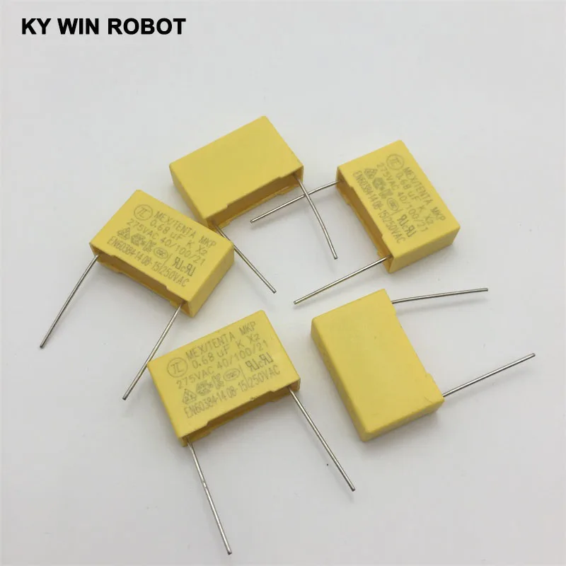 5pcs spacing 22MM 275V 684K 0.68UF 680NF safety capacitor