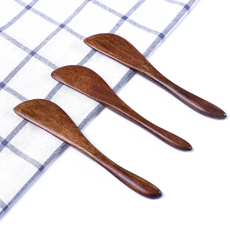 

100PCS/lot Dutch wooden cutlery knife wooden butter knife cheese jam spreader cake knives Bakeware