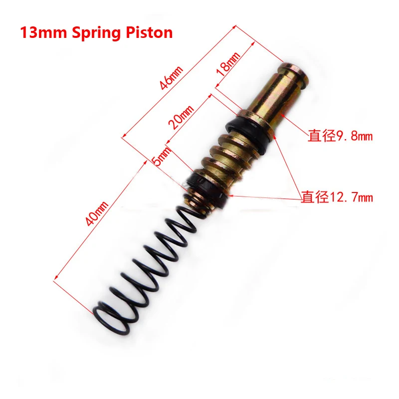 Motorcycle brake pump master cylinder seal preventing dust Spring Oil seal piston component repair kits 10mm 11mm 13mm 14mm