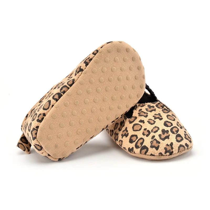 Leopard Baby First Walker Casual Baby Shoes Warm Soft Toddler Infant Non-slip Shoes