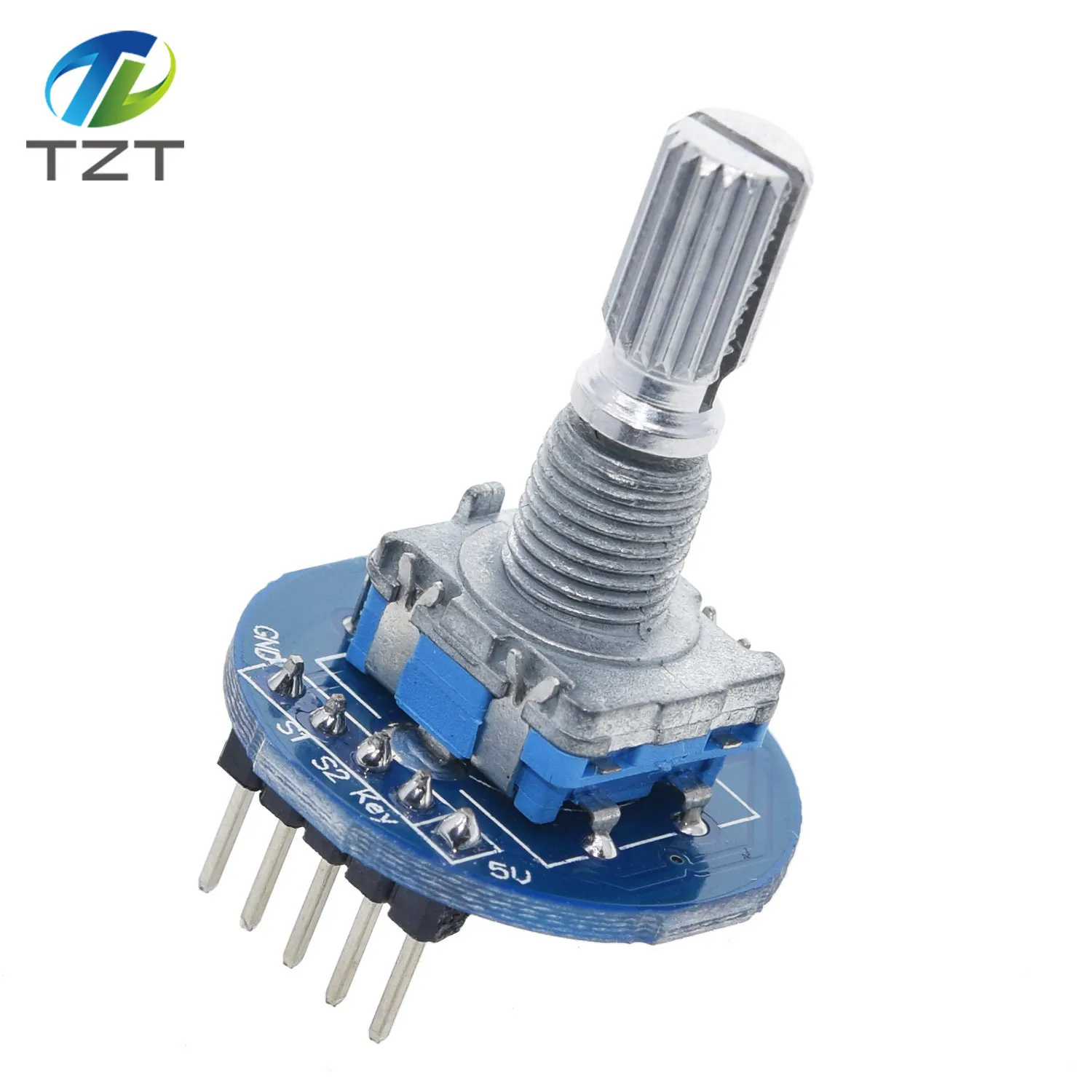 DIYTZT 1/3PCS Drehgeber Modul für Arduino Ziegel Sensor Entwicklung Runde Audio Rotierenden Potentiometer Knopf Kappe EC11 – Detail 5