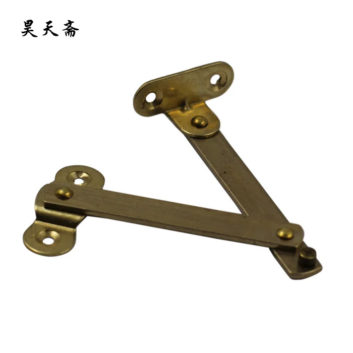 

[Haotian vegetarian] Chinese antique wooden cradle copper fittings Zhangmu Xiang box support brace HTN-095 S