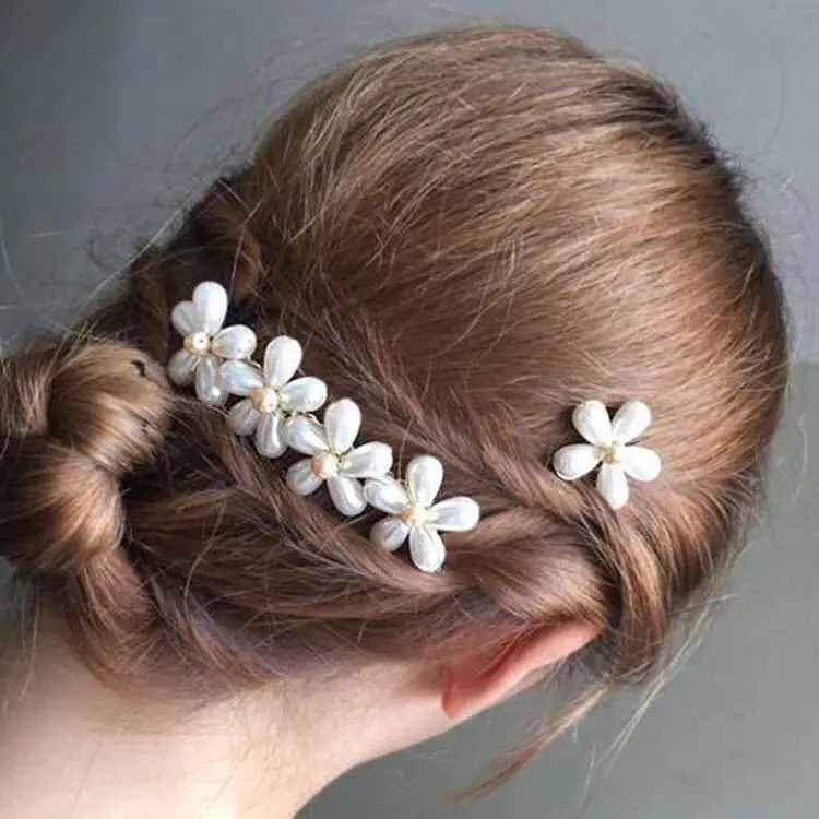 Neue Mode Korea Imitation Perle Barrettes Haar Clip für Frauen Damen Kristall Grips Haar Pins Haar Zubehör Schmuck