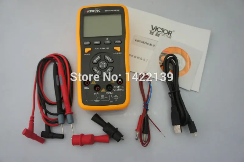 

VICTOR 70C 3 5/6 Key Touch Digital Multimeter DMM