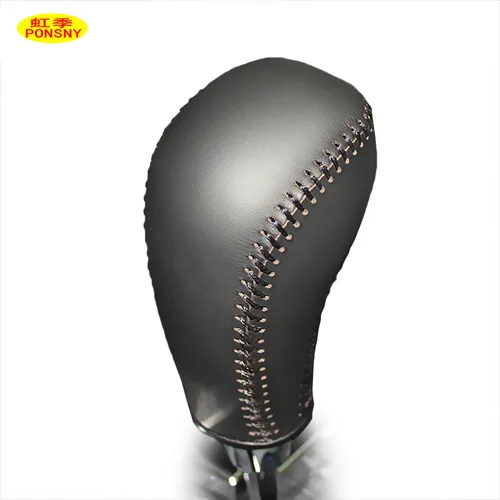 PONSNY-Funda de cuero genuino para cambio automático de coche, cubierta cosida a mano, para Hyundai Santa Fe 2012