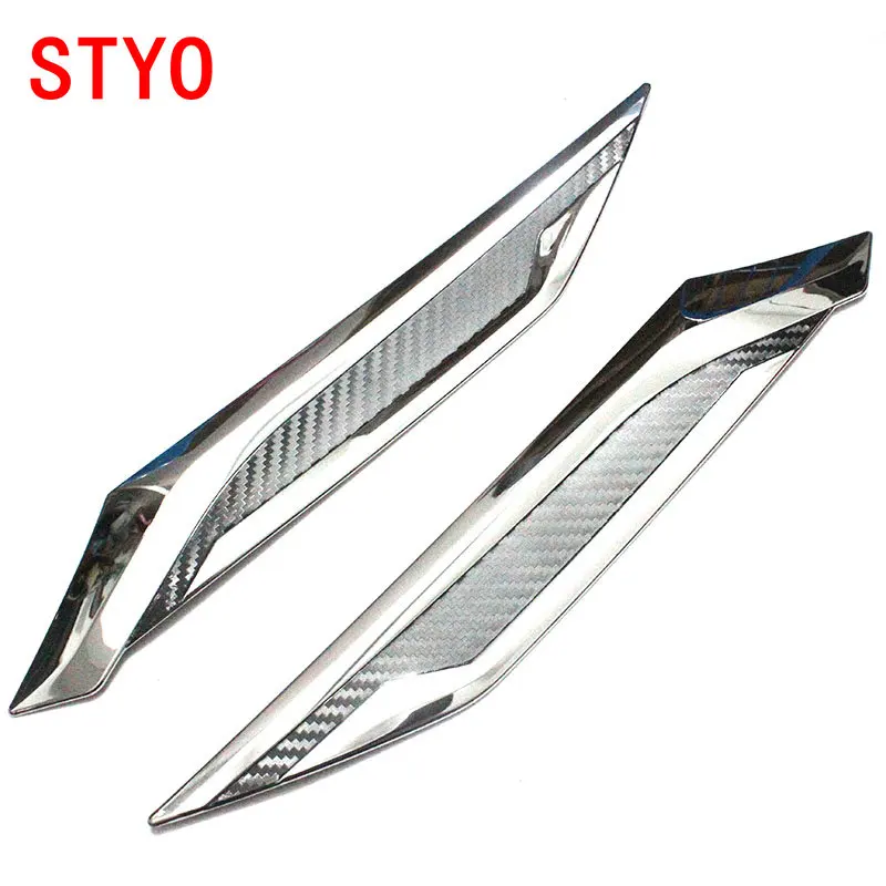 

STYO For Toyota RAV4 2019 ABS Chrome Car Exterior Front Head Light Lamp Garnish Trim