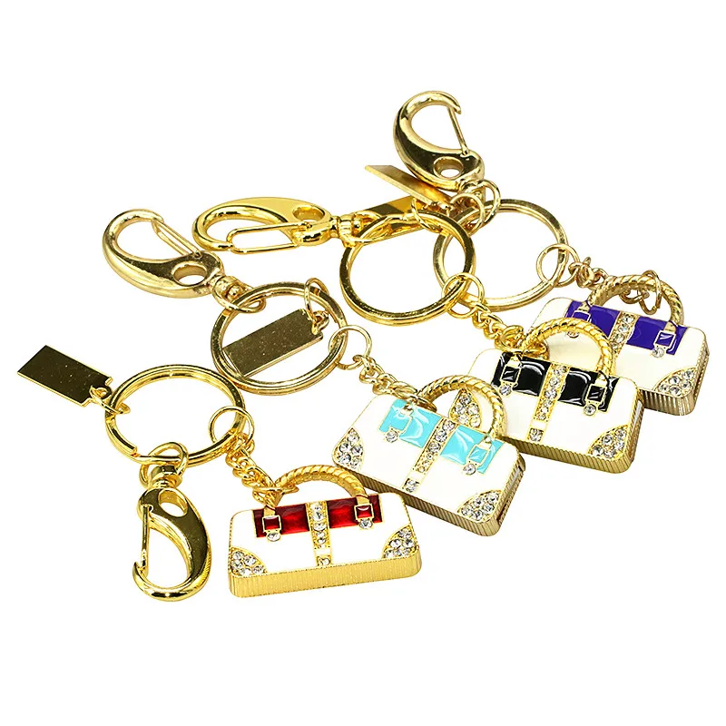 Đèn LED Cổng Usb Vàng Và Sọc Túi Xách Túi Kim Cương Ổ Đĩa U Bút Tặng Bộ Trang Sức 4GB 8GB 16GB 32GB 64GB Pendrive Nhớ Đĩa