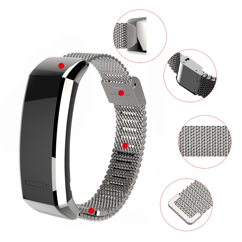 화웨이 밴드 2 프로 스포츠 팔찌용 금속 B19 B29 스트랩, 화웨이 밴드 2 프로/B19/B29 밴드용 스마트 액세서리 팔찌