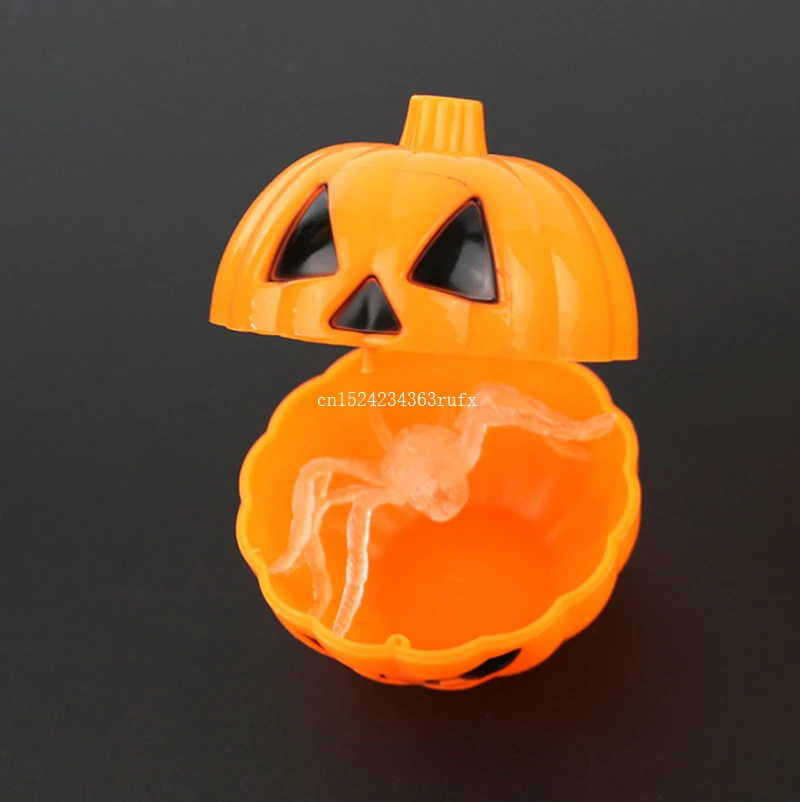 

360pcs Halloween Props Trick Treat Candy Box Opening Pumpkin Bucket Candy Boxes Table Ornaments Mini Funny Articles