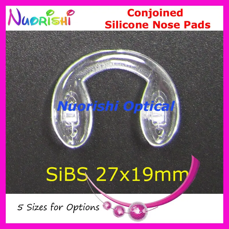 20pcs Soft Clear Bridge Conjoined Silicone Nose Pads For Glasses Eyeglass Spectacle Eyewear 5 Size Options Free Shipping