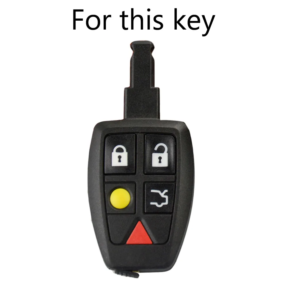 Silicone Car Key Case For Volvo C30 C70 S40 V50 2004 2005 2006 2007 Cover Remote Fob Shell Jacket Sleeve