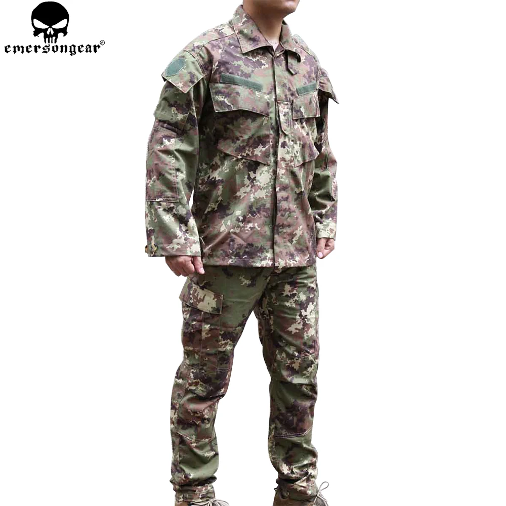 EMERSONGEAR Paintball games Combat Suit Italy Vegatata Unifor Airsoft Hunting Tactical Shirt Pants VEG EM6981