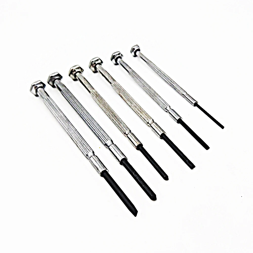 6pcs magnetizer of screwdrivers set Mini Precision Screwdriver with Slotted Phillips Bits for Watch Glasses iphone7 repair tool