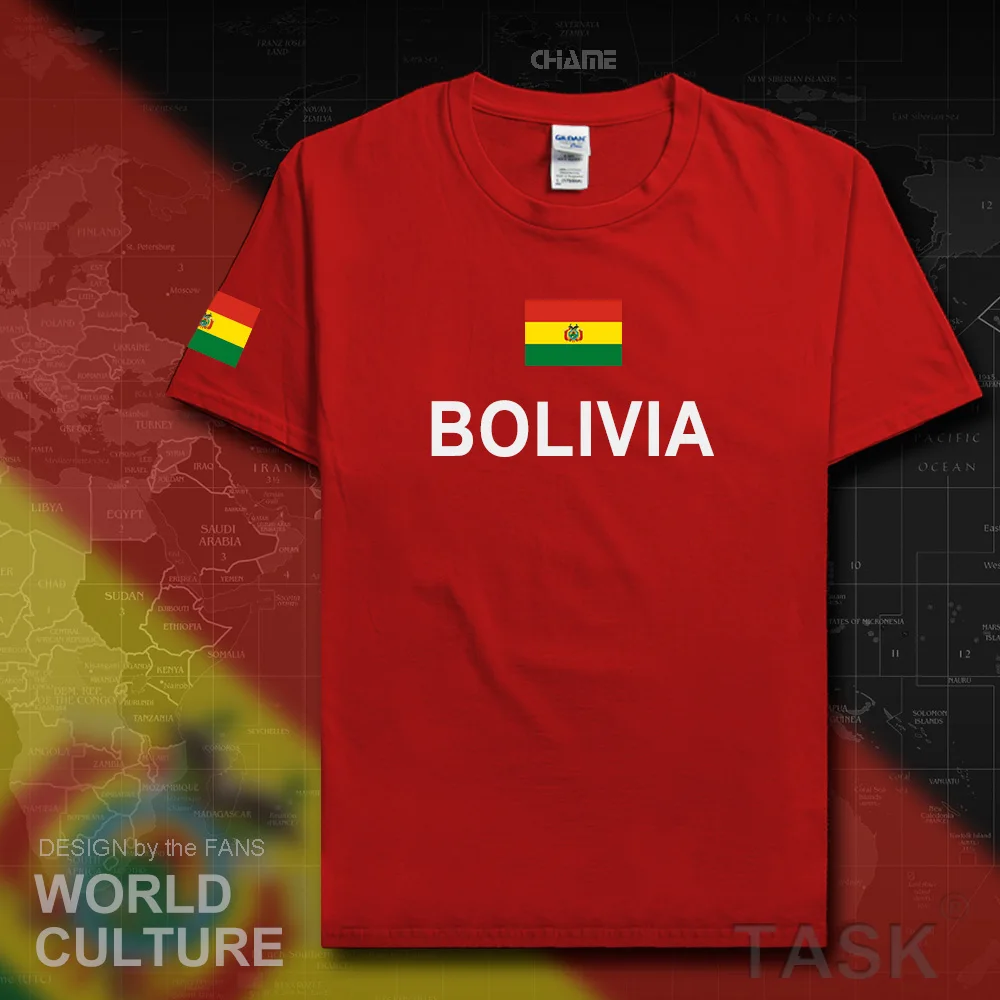 Bolivia Bolivian men t shirts fashion 2017 jerseys nation team cotton t-shirt clothing tees country sporting BOL Buliwya Wuliwya